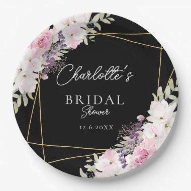 Elegant Boho Bridal Shower Paper Plates