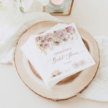 Elegant boho floral  napkins