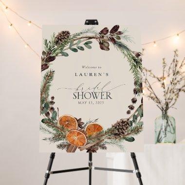 Elegant Boho Greenery Citrus Fall  Foam Board