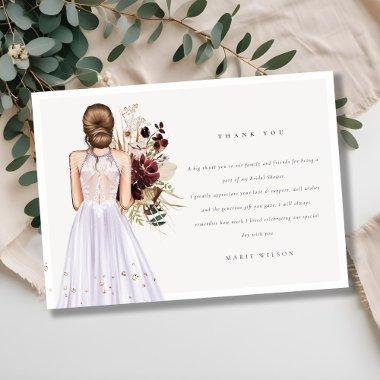 Elegant Boho Lilac Wedding Gown  Thank You