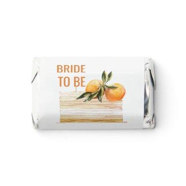 Elegant Boho Orange Green Fruit Cake Bridal Shower Hershey's Miniatures