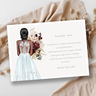 Elegant Boho Sky Blue Wedding Gown  Thank You