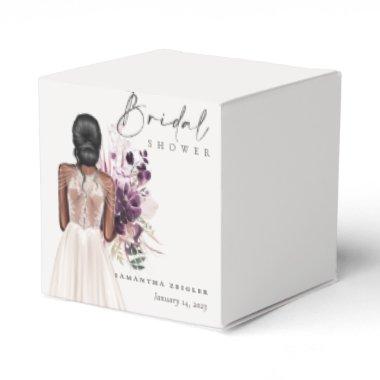 Elegant Boho White Wedding Gown  Favor Boxes