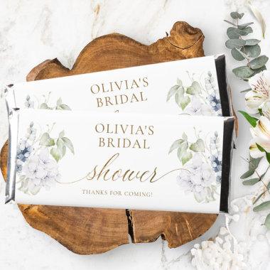 Elegant Bridal / Baby Shower Greenery White Floral Hershey Bar Favors