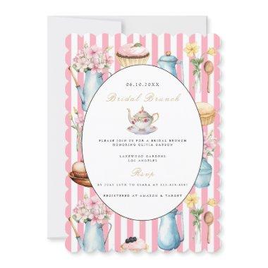 Elegant Bridal Brunch Bridal Shower Invitations