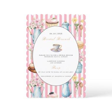 Elegant Bridal Brunch Bridal Shower Invitations