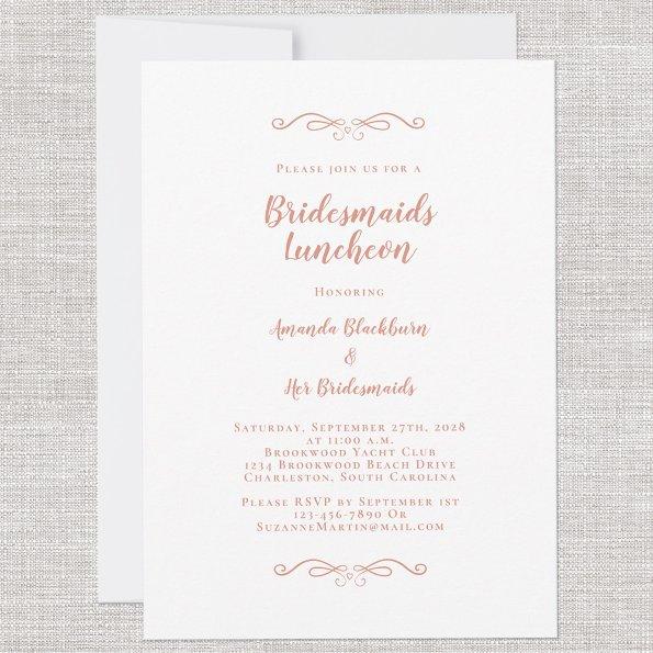 Elegant Bridal Luncheon Bridesmaids Blush Pink