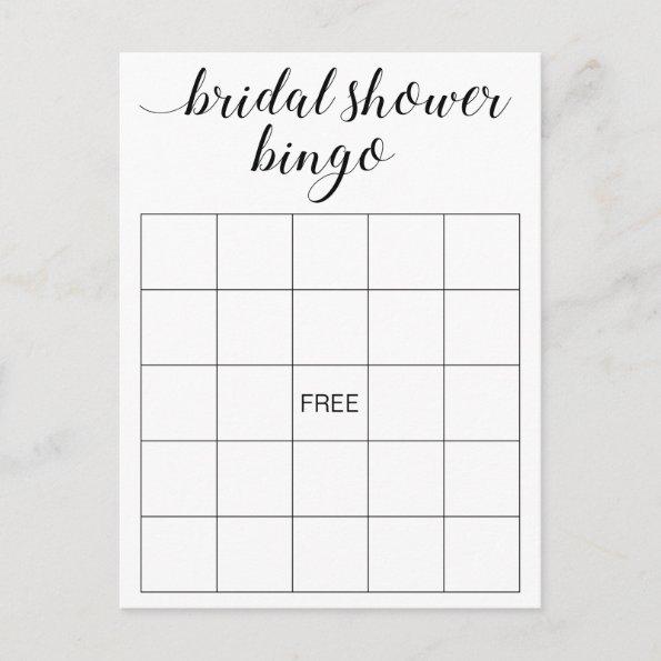 Elegant Bridal Shower Bingo Invitations Game PostInvitations