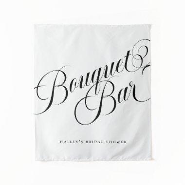 Elegant  Bouquet Bar Sign Tapestry