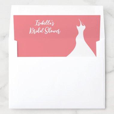Elegant  coral Envelope Liner