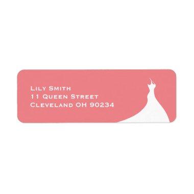 Elegant  coral Label