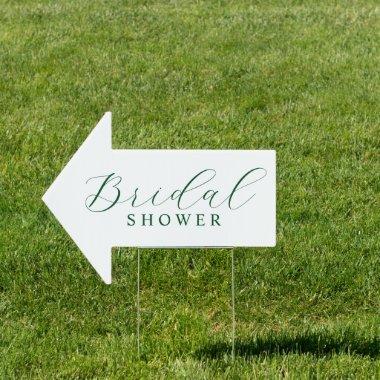 Elegant  Direction Dark Green Sign