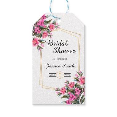 Elegant Bridal Shower Floral Gift Tags
