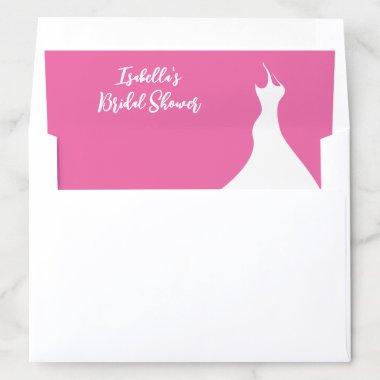 Elegant Bridal Shower fuchsia Envelope Liner