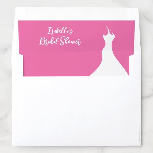 Elegant  fuchsia Envelope Liner