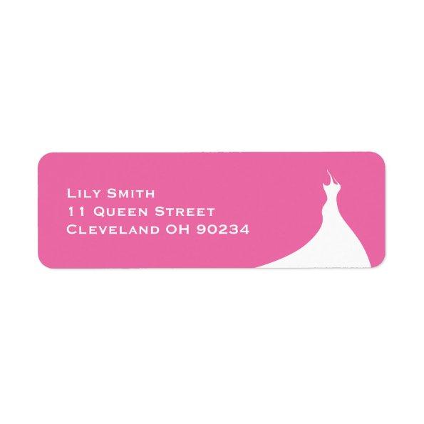 Elegant  fuchsia Label