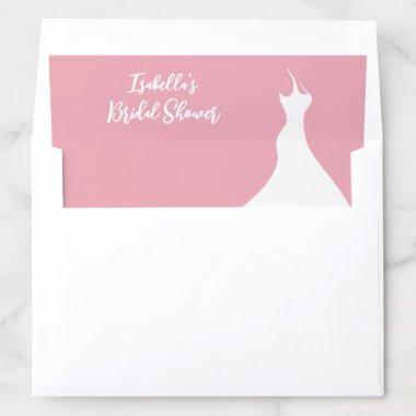 Elegant Bridal Shower pink Envelope Liner