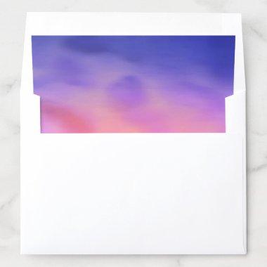Elegant Bridal Shower purple watercolor Envelope Liner