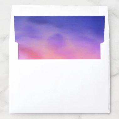 Elegant  purple watercolor Envelope Liner