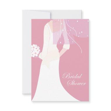 elegant bride bridal shower Invitations