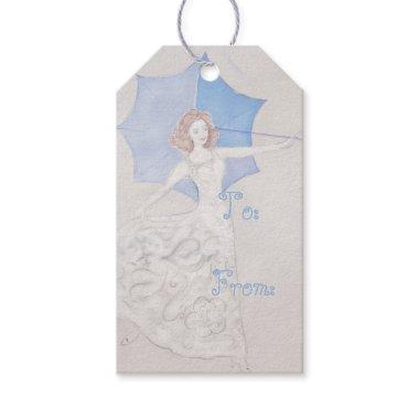 Elegant Bride Shower Gift Tag