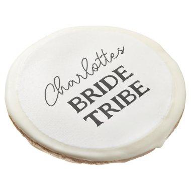 Elegant Bride Tribe Bachelorette Party Name Sugar Cookie