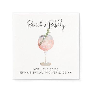 Elegant Brunch and Bubbly  Napkin