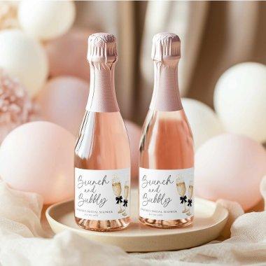 Elegant Brunch and Bubbly  Sparkling Wine Label