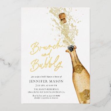 Elegant Brunch and Bubbly Champagne  Foil