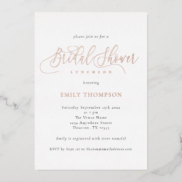 Elegant Calligraphy  Real Foil Invita Foil