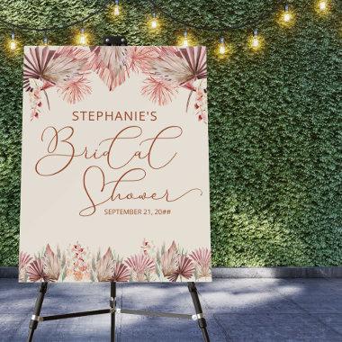 Elegant Calligraphy Dried Palm Boho  Foam Board