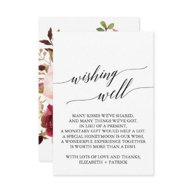 Elegant Calligraphy | Floral Wedding Wishing Well Enclosure