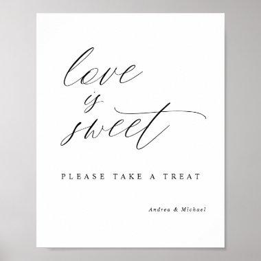 Elegant Calligraphy Wedding Love is Sweet Sign
