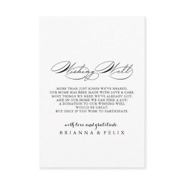 Elegant Calligraphy Wedding Wishing Well Enclosure