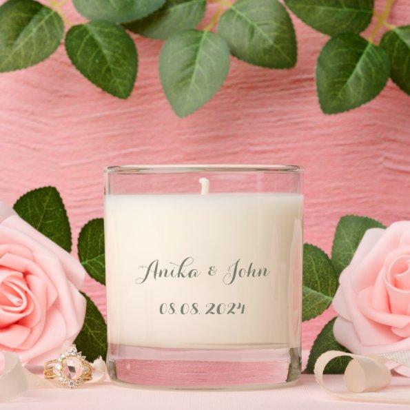 Elegant candle for weddings
