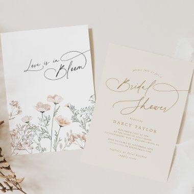 Elegant Charm Ivory Gold Wildflower
