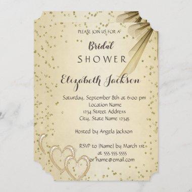 Elegant Chic Diamonds Bridal Shower Invitations