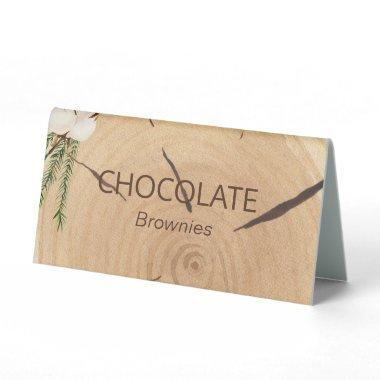 Elegant & Chic Rustic Wood cut Wedding Table Tent Sign