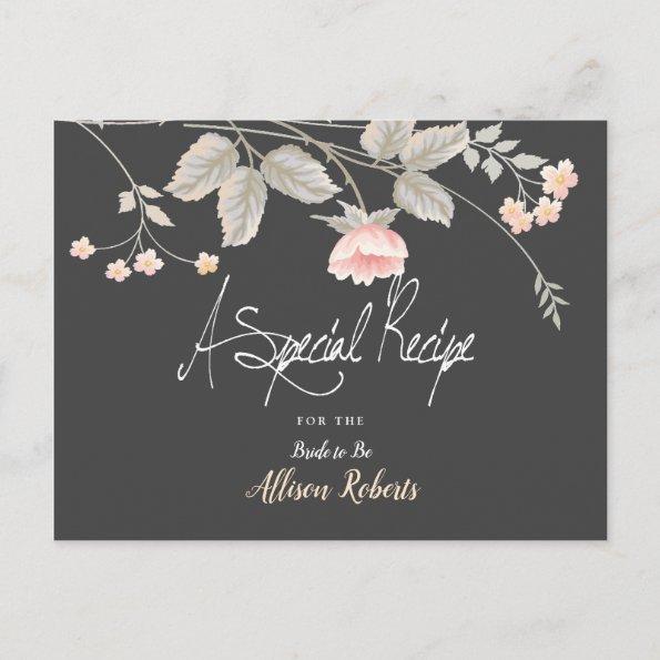 Elegant chic watercolor Floral Bridal Shower R Invitation PostInvitations