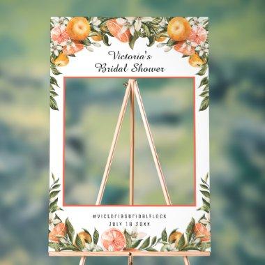 Elegant Citrus Botanical  Photo Prop Acrylic Sign