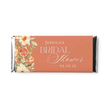 Elegant Citrus Floral  Hershey Bar Favors