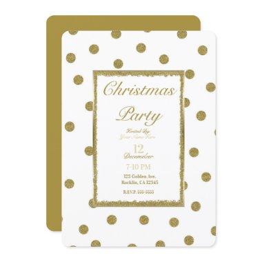 Elegant Classy & Chic White Gold Holiday Party