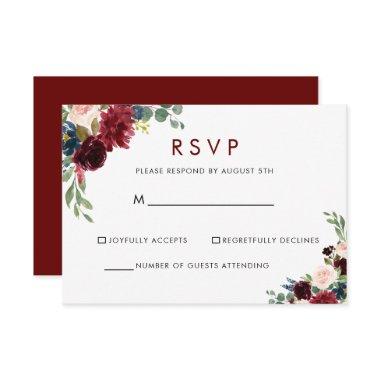 Elegant Colorful Floral Delight RSVP