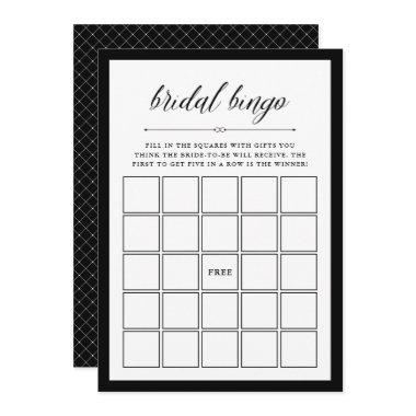 Elegant Couture | Bridal Shower Bingo Game Invitations