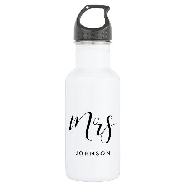 Elegant custom Mrs Stainless Steel Water Bottle
