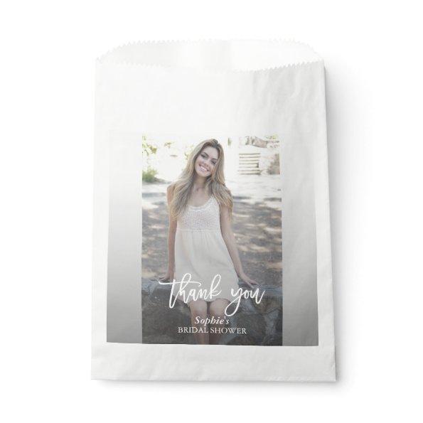 Elegant Custom Photo Bridal Shower Favor Bag