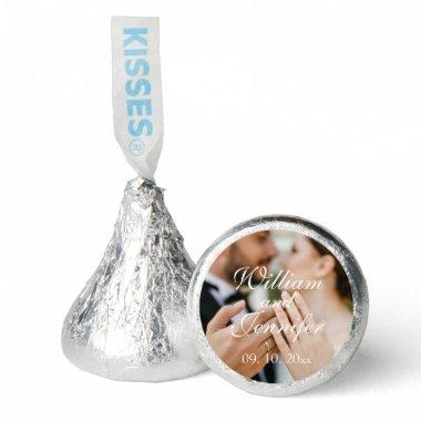 Elegant Customize Photo, Name, and Date Monogram Hershey®'s Kisses®