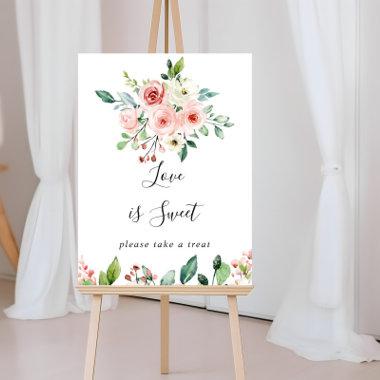Elegant Dainty Autumn Floral Love Is Sweet Sign
