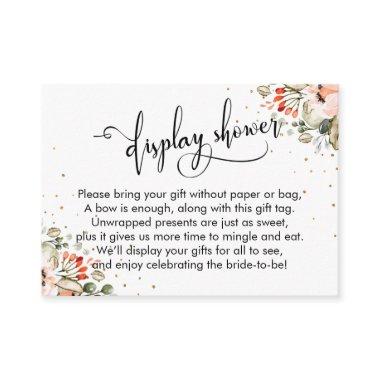 Elegant Display  Floral Confetti Enclosure