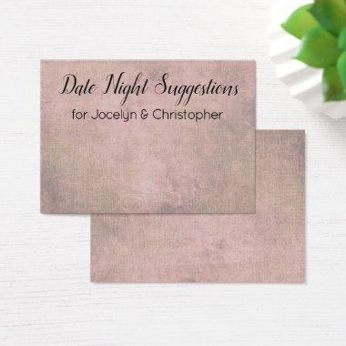 Elegant Distressed Date Night Suggestions Invitations